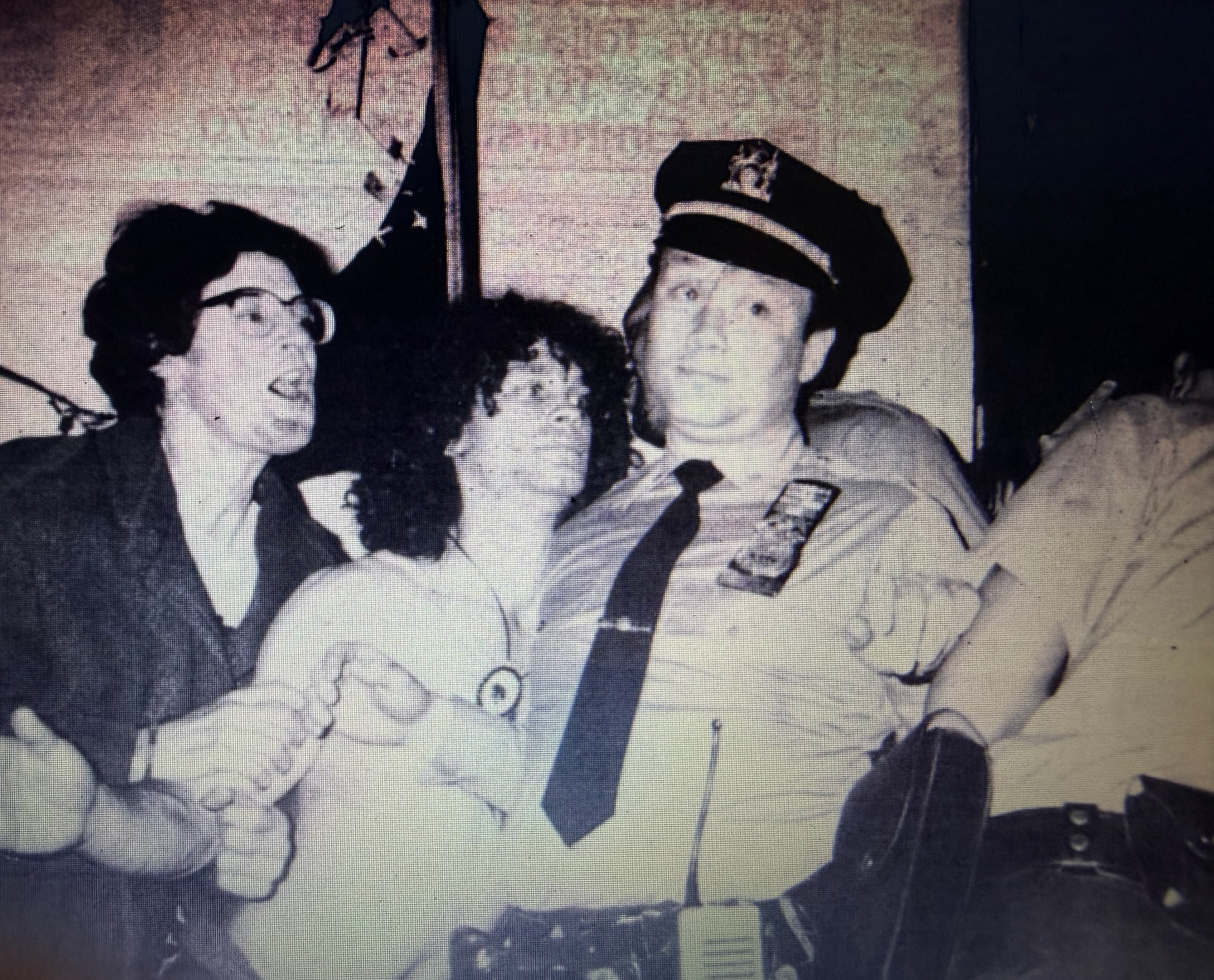 Archival photograph of Kenny Toglia being arrested during his years of Lower East Side activism.
